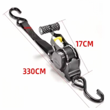 GripMaster™ Auto‑Retracting Ratchet Strap