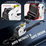 GripMaster™ Auto‑Retracting Ratchet Strap